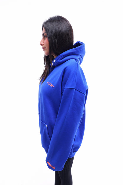 Blue Fingerprint Hoodie