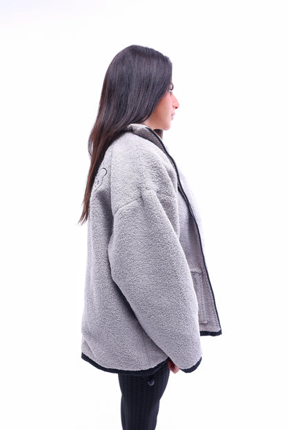 Grey Sherpa Jacket