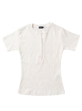 White Henley Top