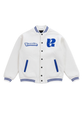 Auraholic White Varsity Jacket