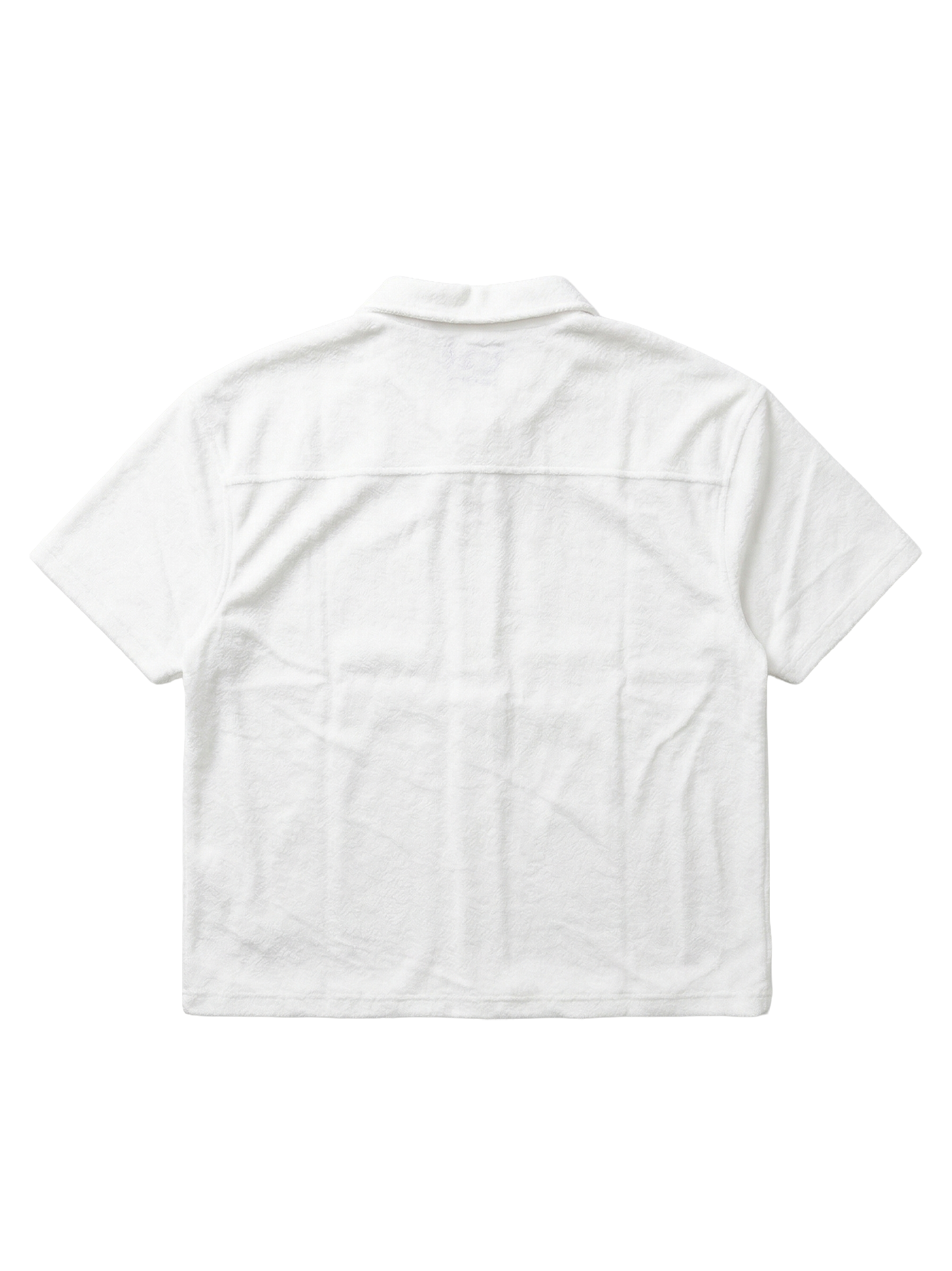 Off-white Velvet Zip-Up Shirt