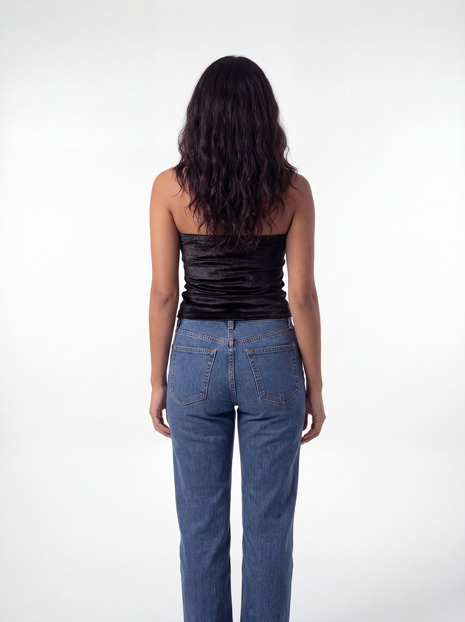 Black Velvet Tube Top